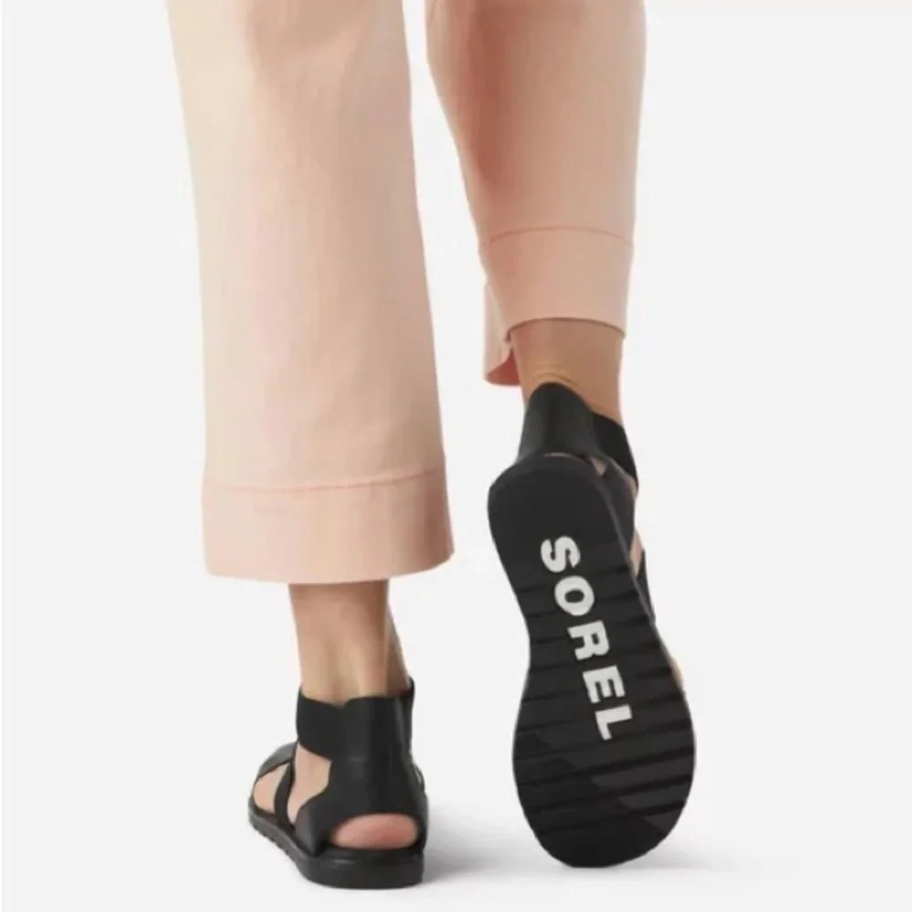 Sorel Ella Li black Strappy Sandals - Picture 2 of 8